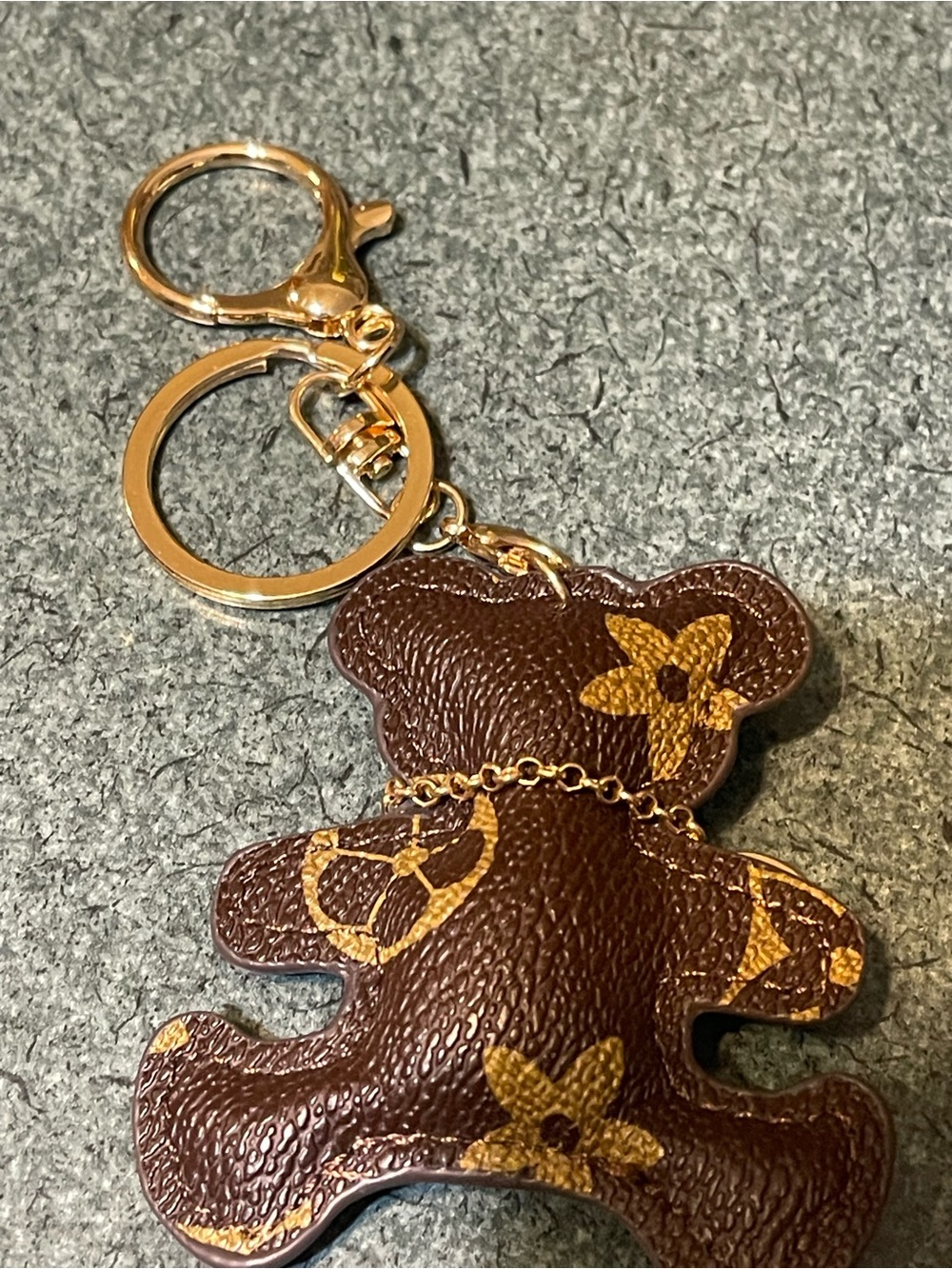 Brown Monogram Mini Pouch Keychain (all 3) bear, cat and purse - Picture 3 of 6